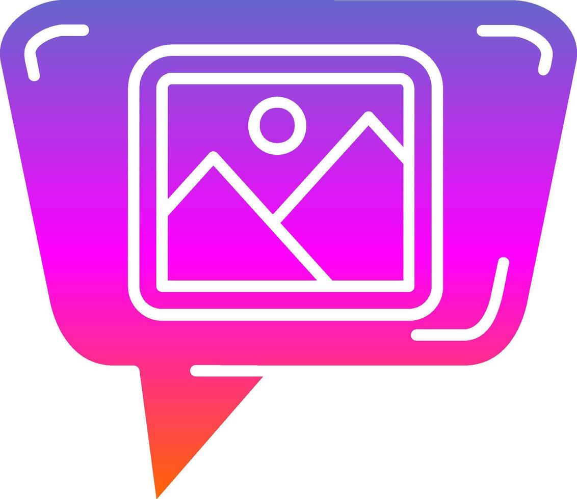 Image Glyph Gradient Icon vector