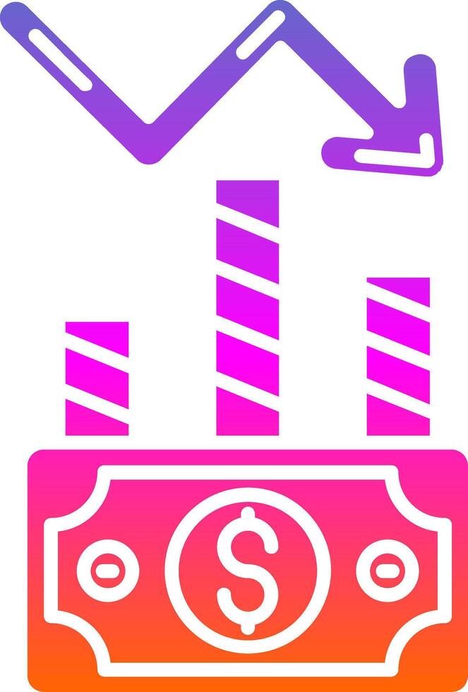 Stock Glyph Gradient Icon vector