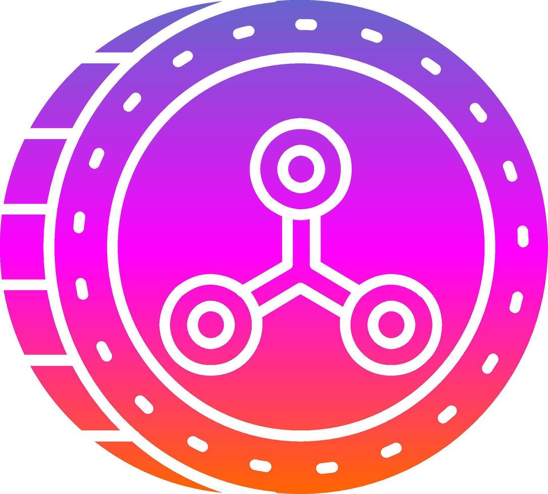 Rippie Glyph Gradient Icon vector
