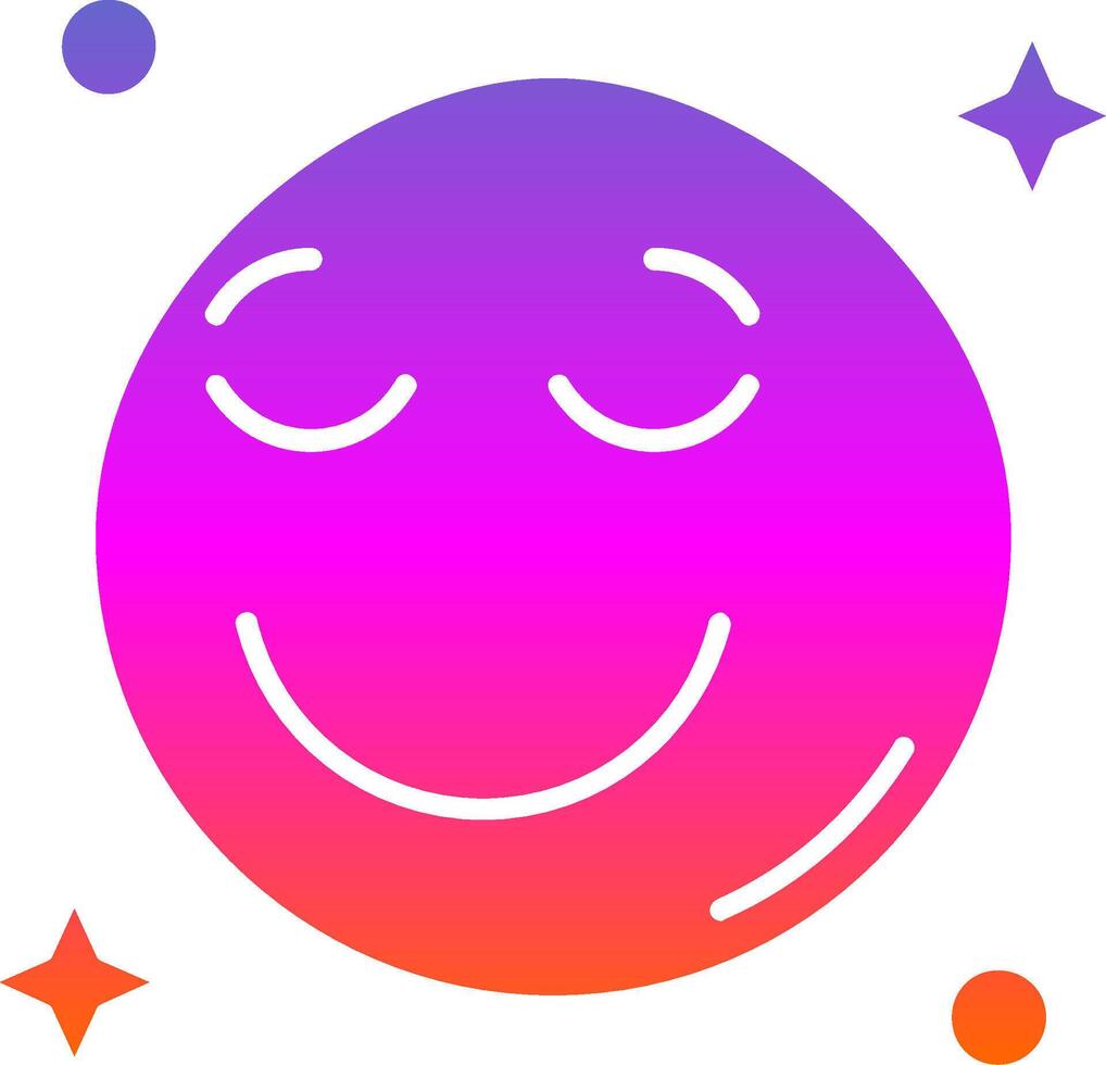 Relieved Glyph Gradient Icon vector