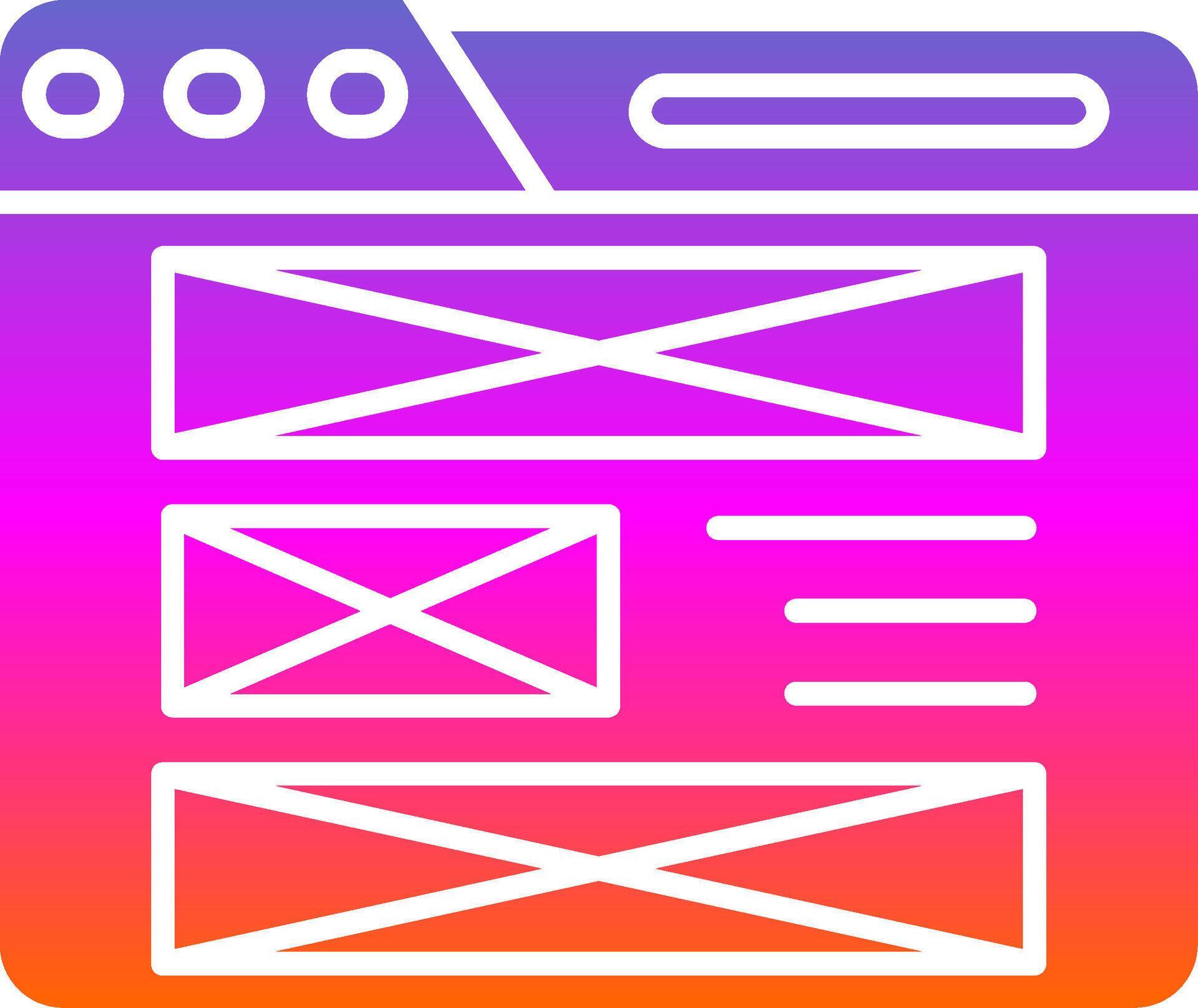 Layout Glyph Gradient Icon 39245430 Vector Art at Vecteezy