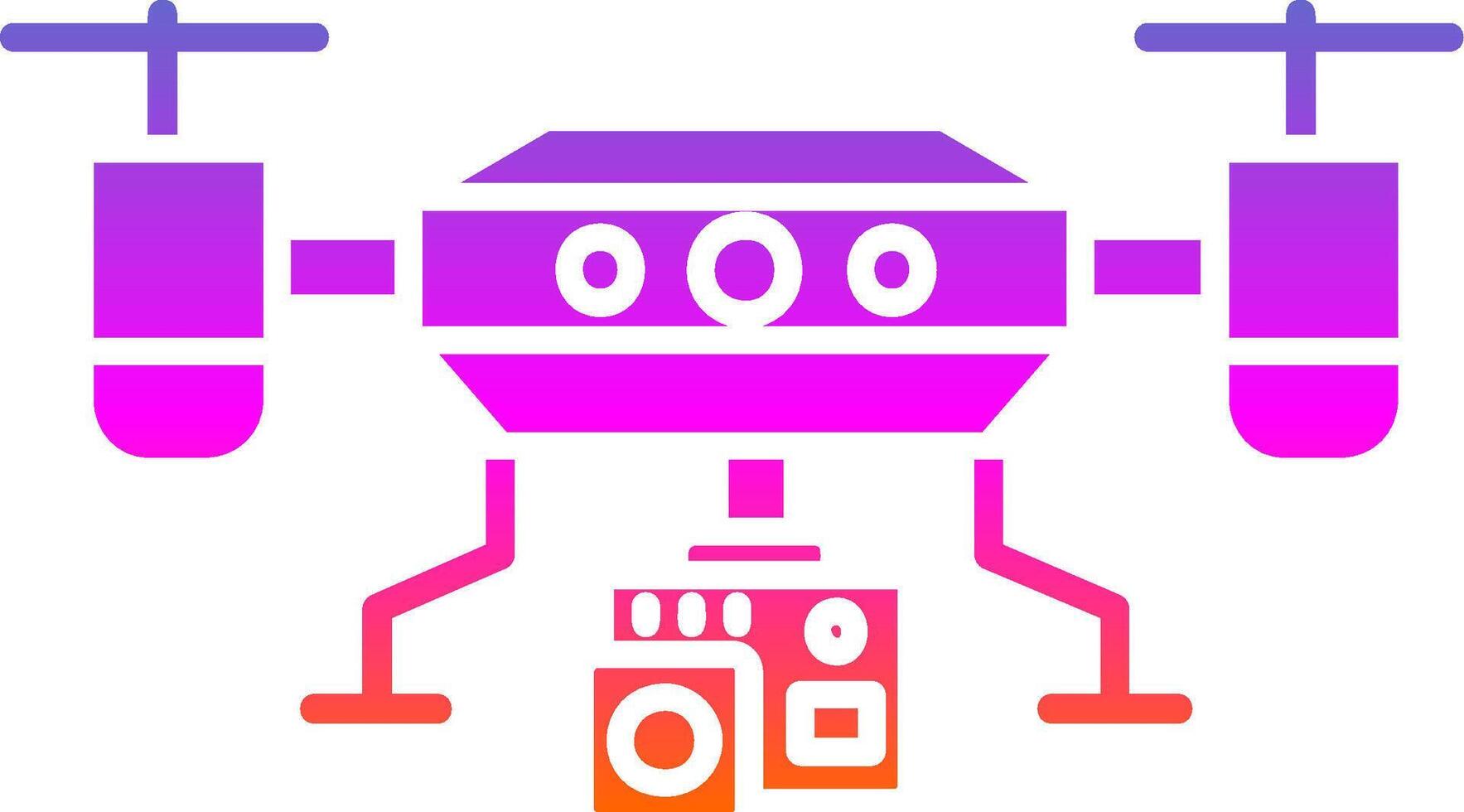 Camera drone Glyph Gradient Icon vector