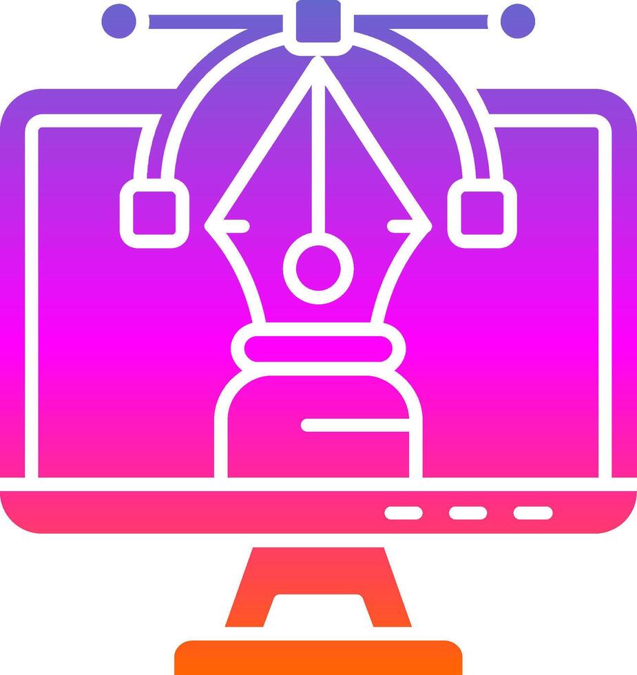 Vector Glyph Gradient Icon