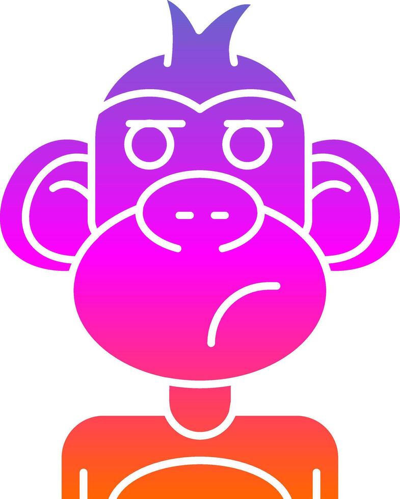 Liar Glyph Gradient Icon vector