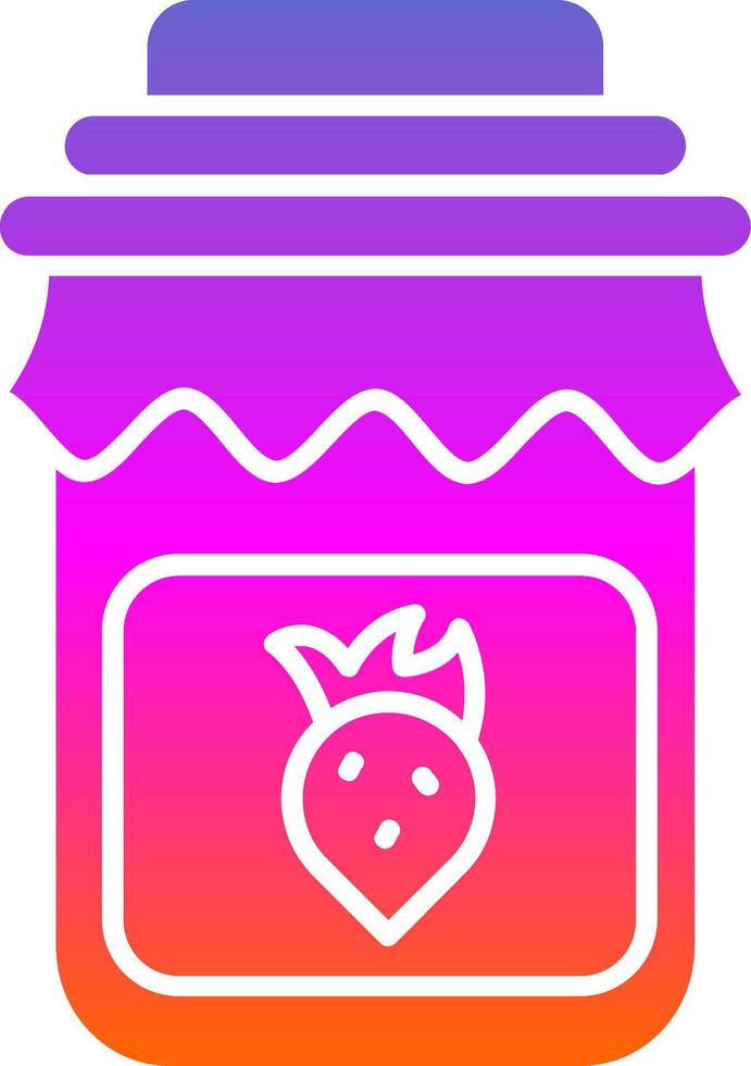 Jam Glyph Gradient Icon vector