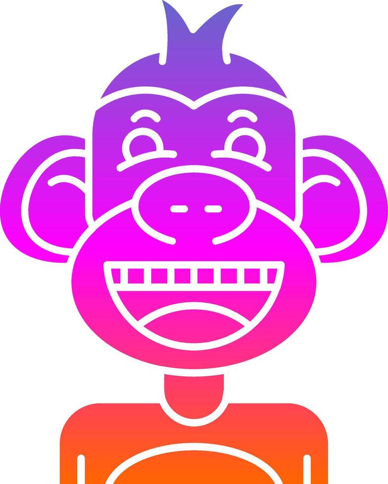 FALSE Glyph Gradient Icon vector