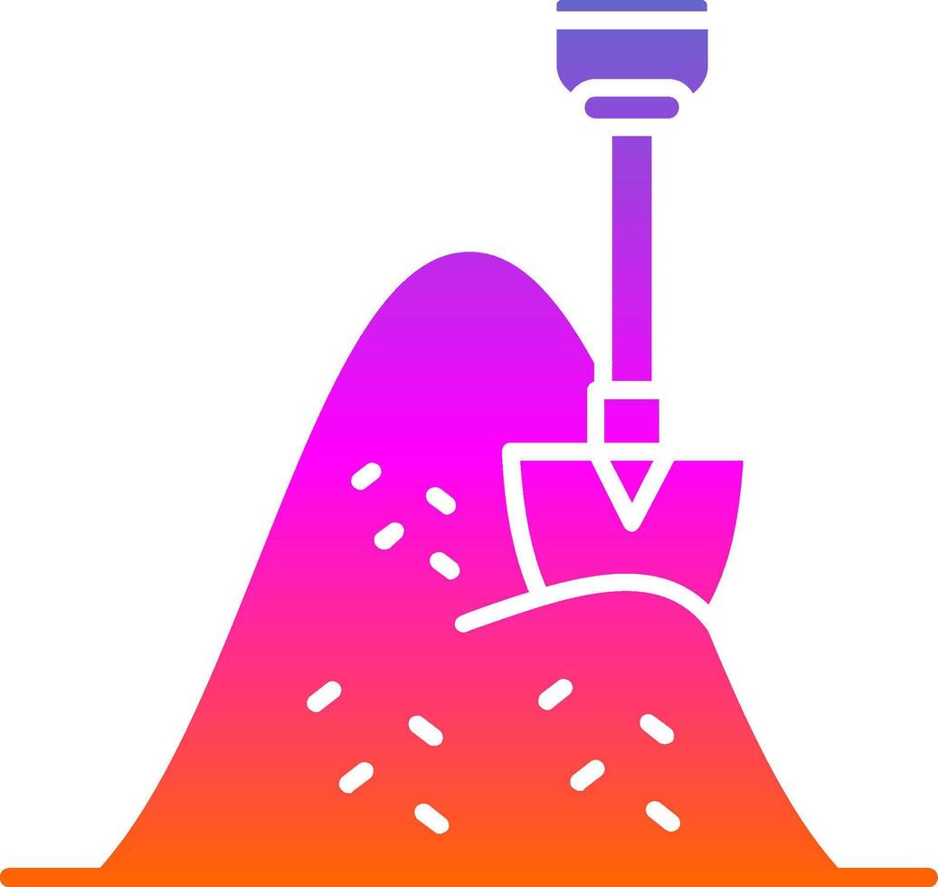 Hay Glyph Gradient Icon vector