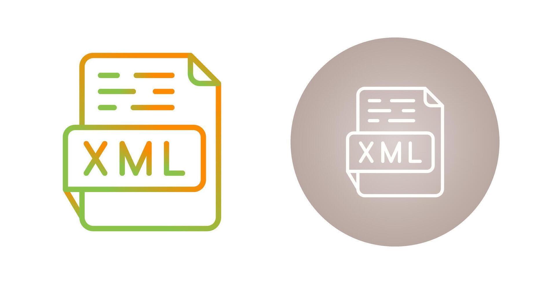 XML Vector Icon