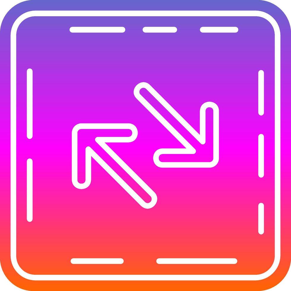 Swap Glyph Gradient Icon vector