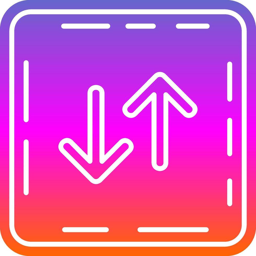 Swap Glyph Gradient Icon vector