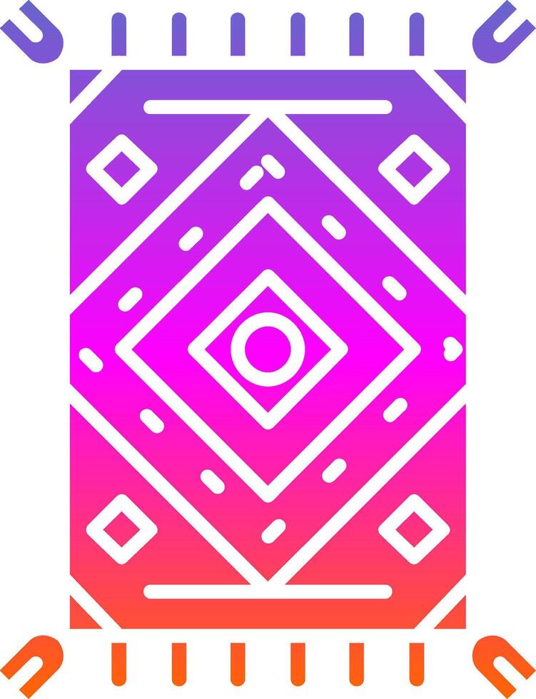 Rug Glyph Gradient Icon vector