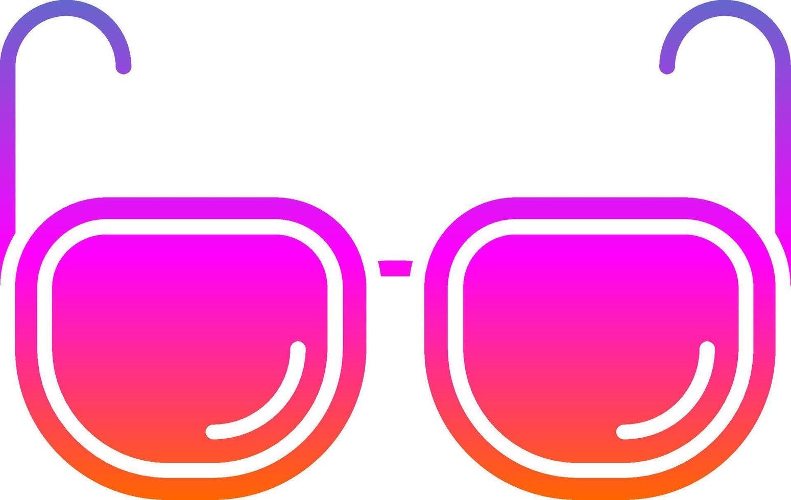 Eyeglasses Glyph Gradient Icon vector