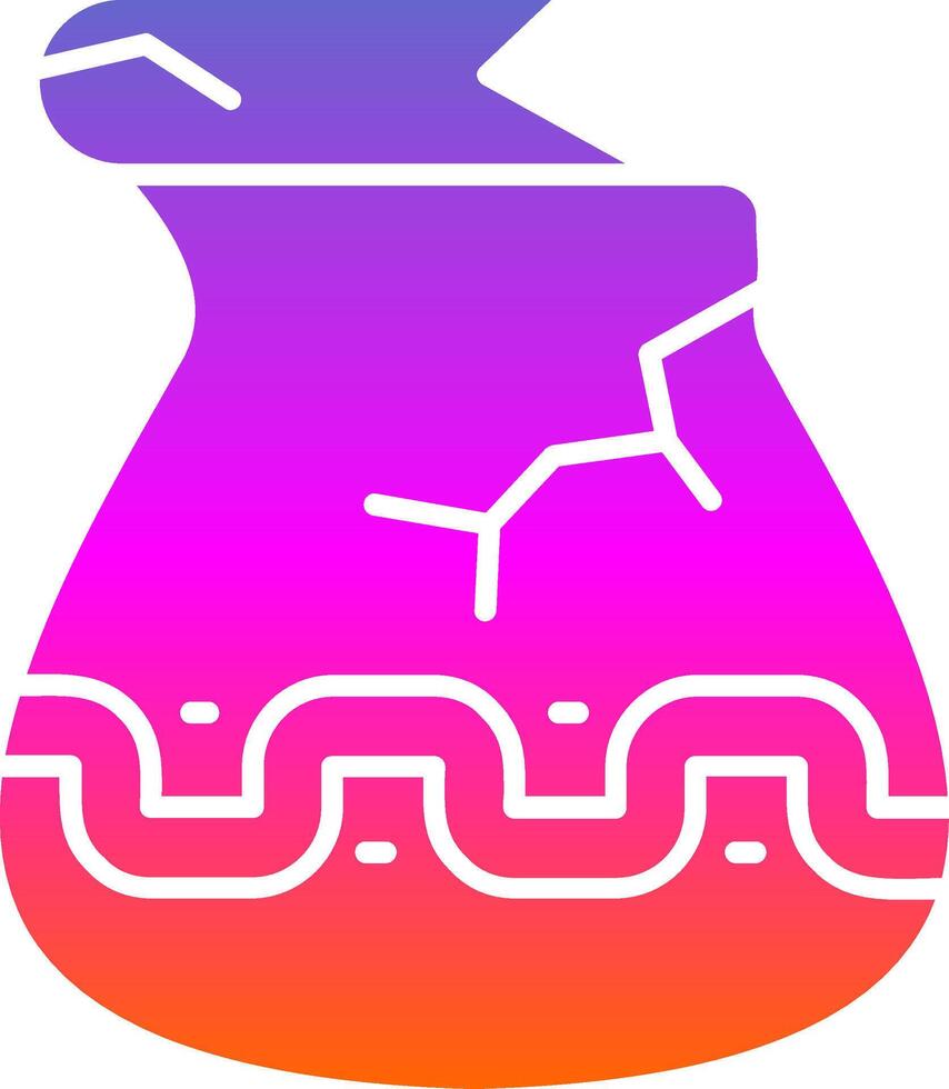 Jar Glyph Gradient Icon vector