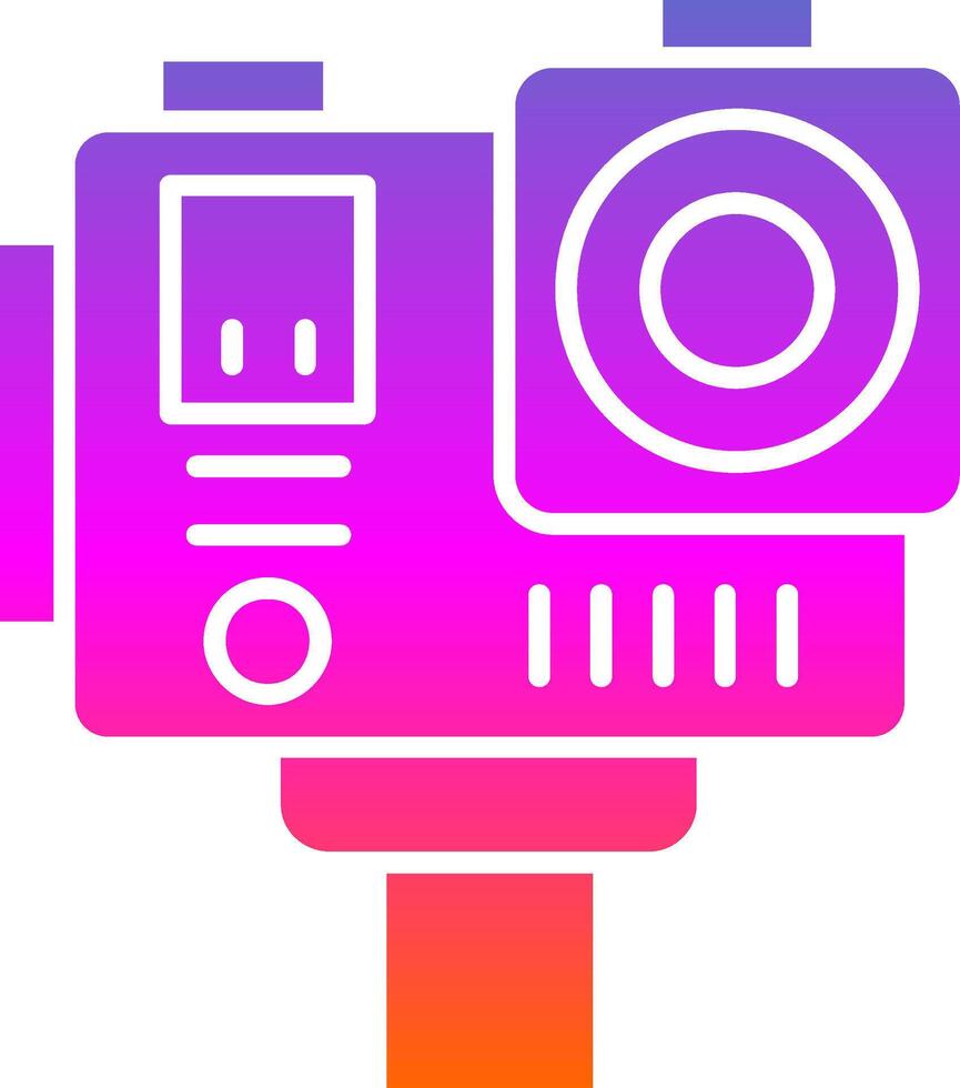 Action camera Glyph Gradient Icon vector