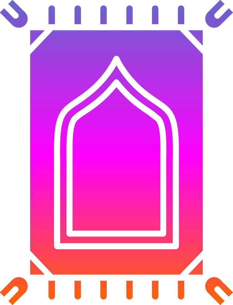 Prayer mate Glyph Gradient Icon vector