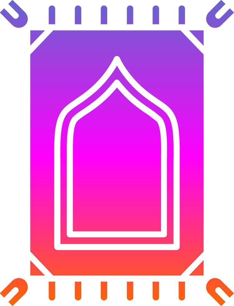 Prayer mate Glyph Gradient Icon vector