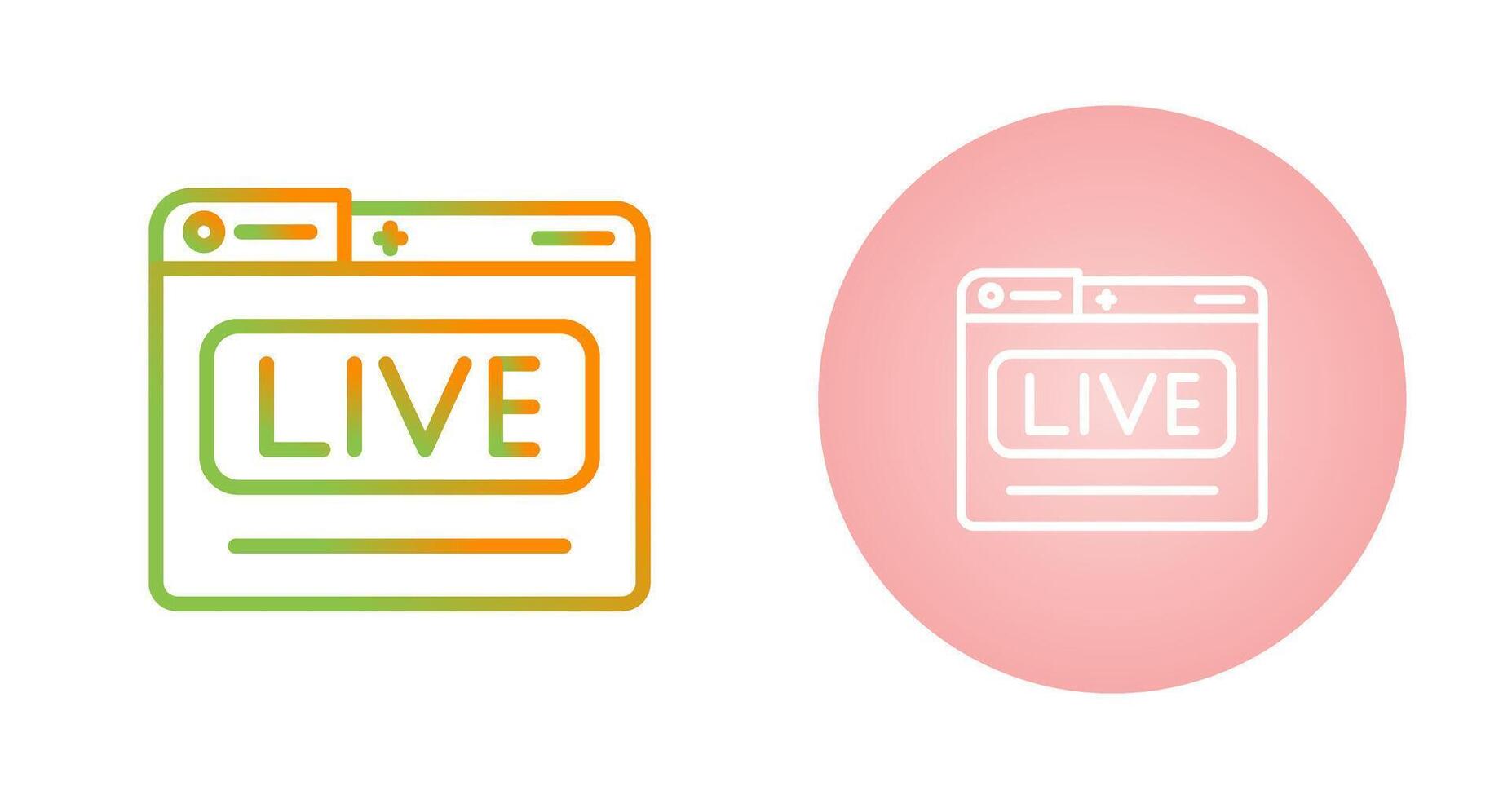 Live Stream Vector Icon