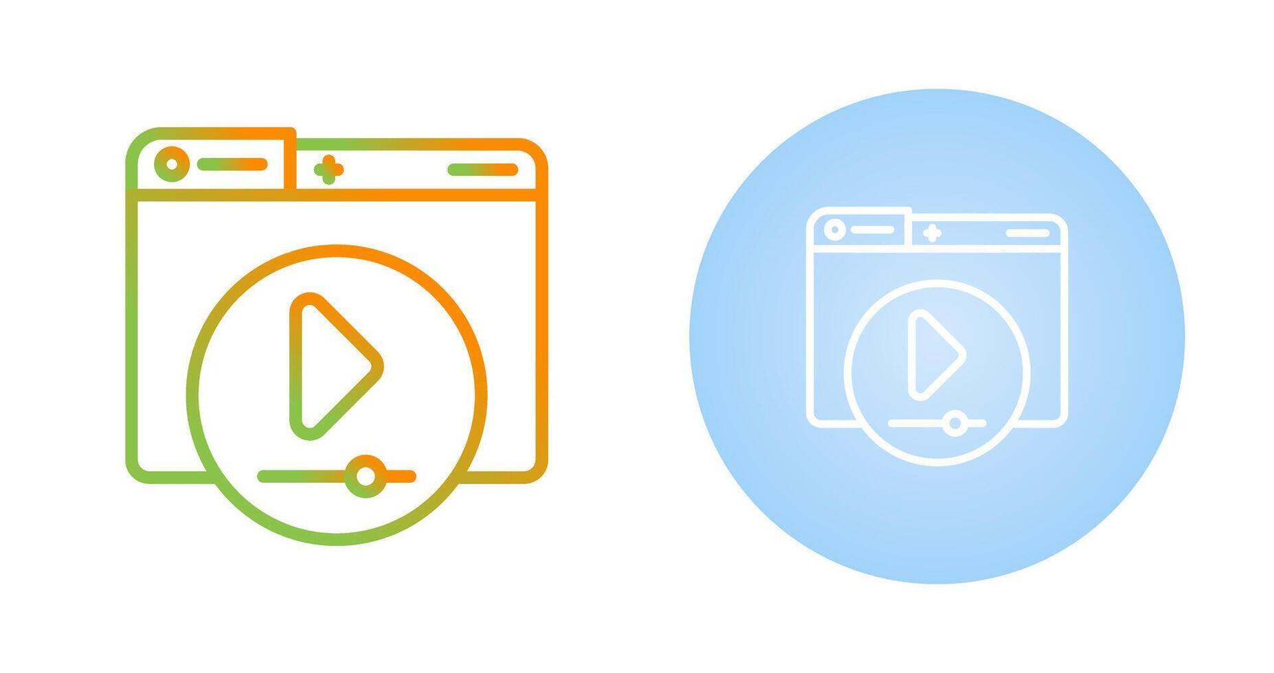 Video Player Vector Icon