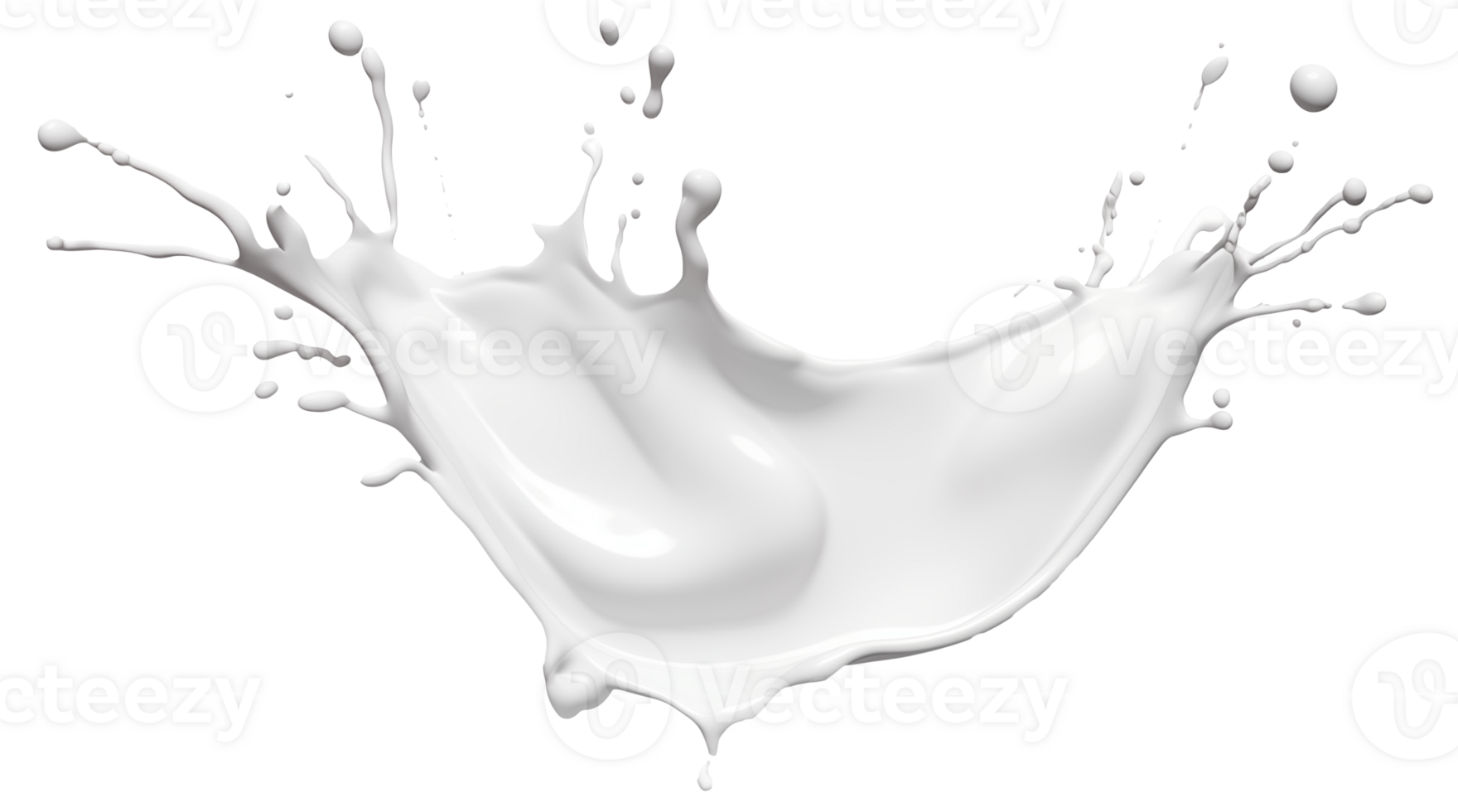 AI generated Splash milk Isolated on a transparent background png