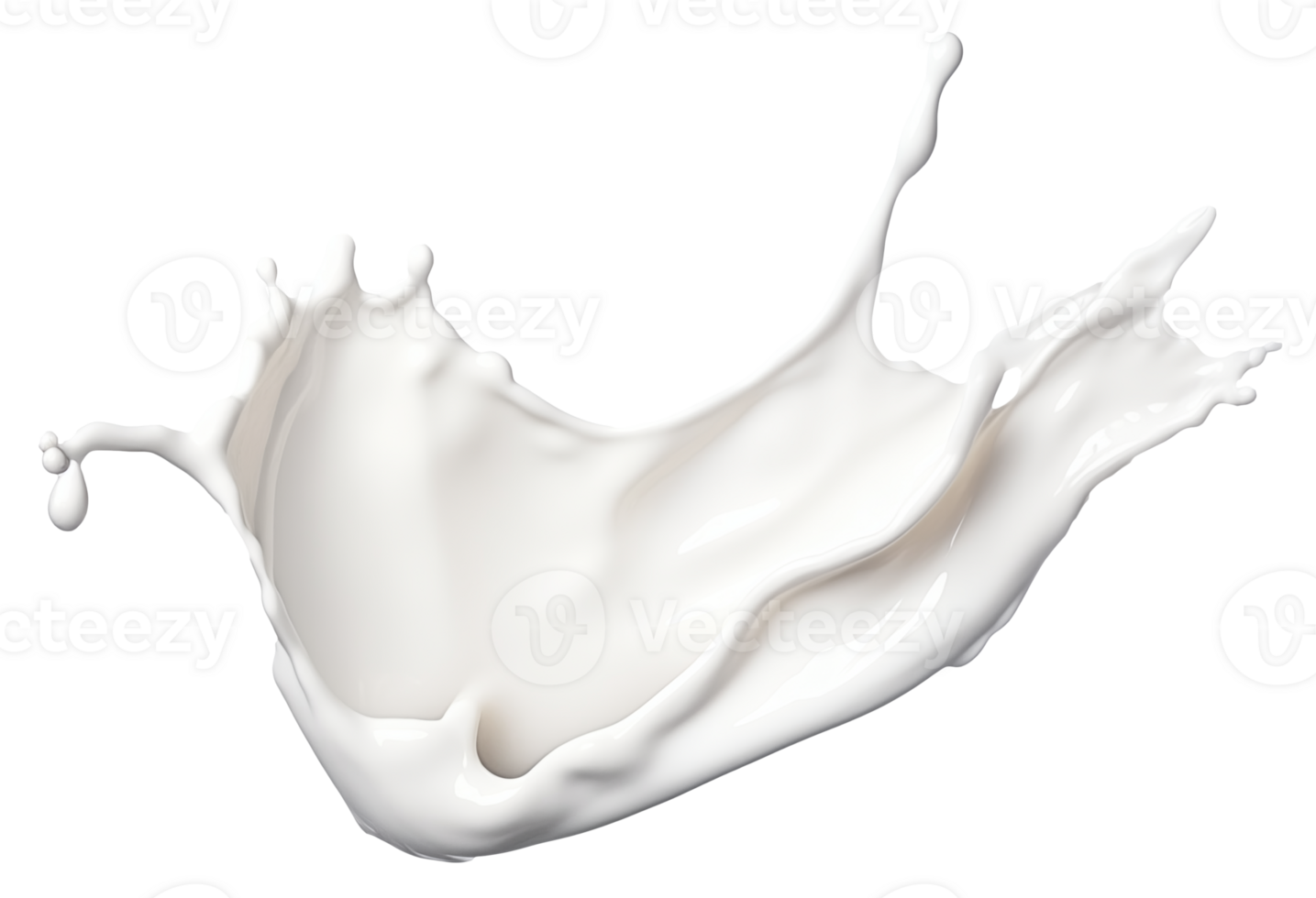 AI generated Splash milk Isolated on a transparent background png