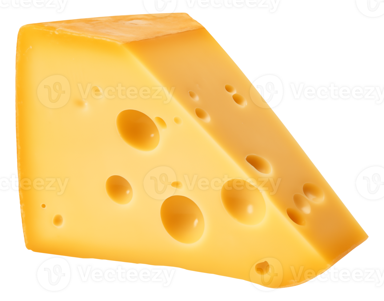 AI generated Cheese Isolated on a transparent background png