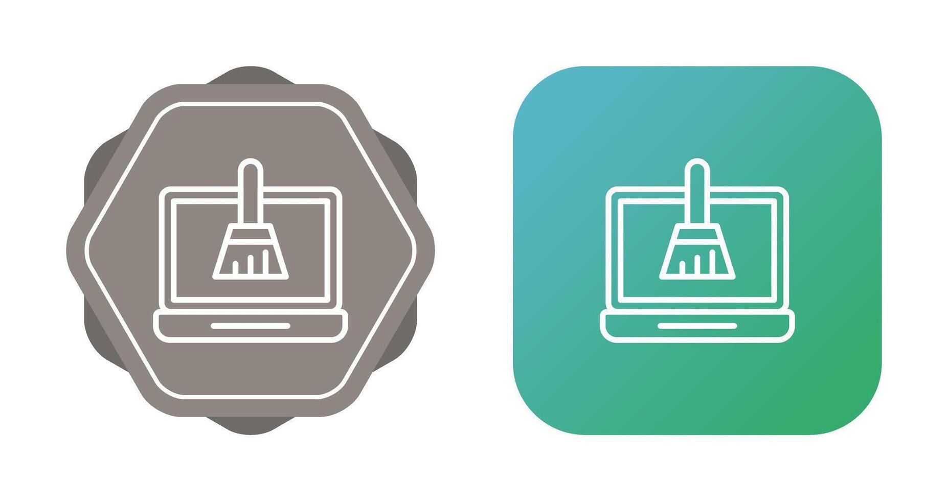 Disk Cleanup Vector Icon