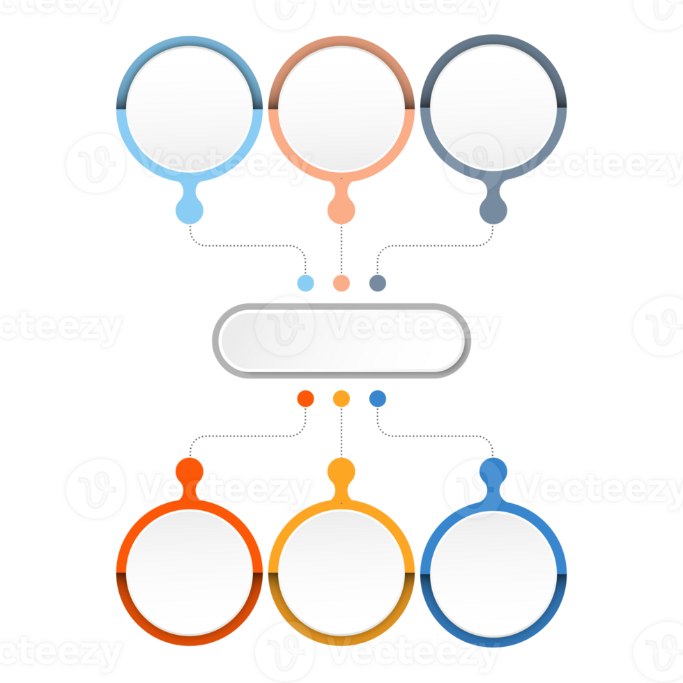 Modern infographic with 6 steps, process or options. png