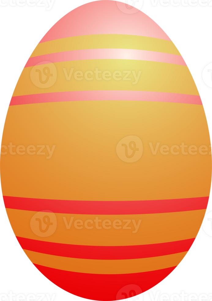 The easter egg multi color for holiday concept. png