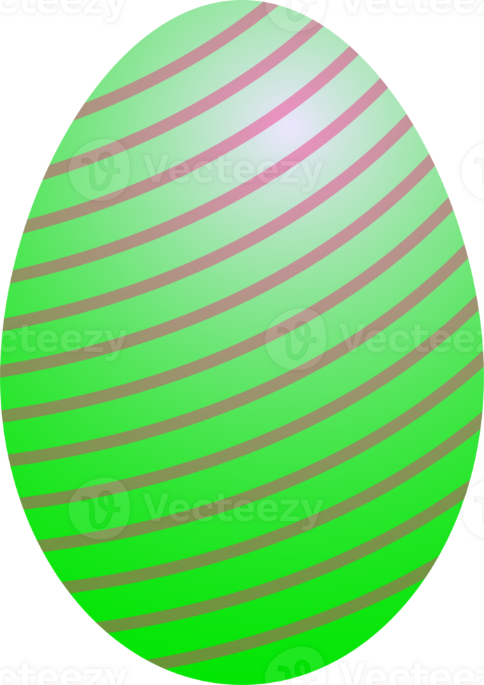 The easter egg multi color for holiday concept. png