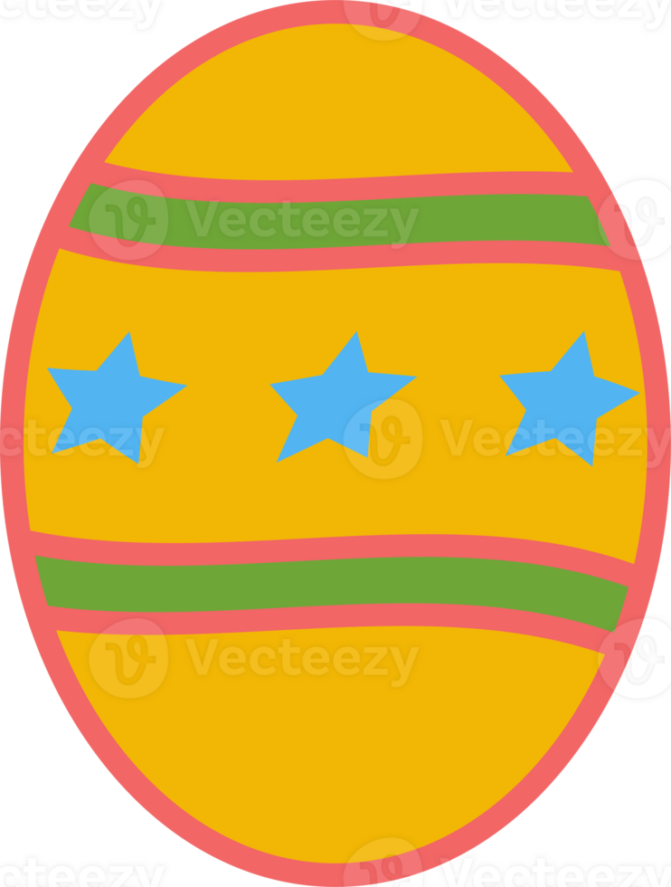 The  easter egg multi color for holiday concept. png