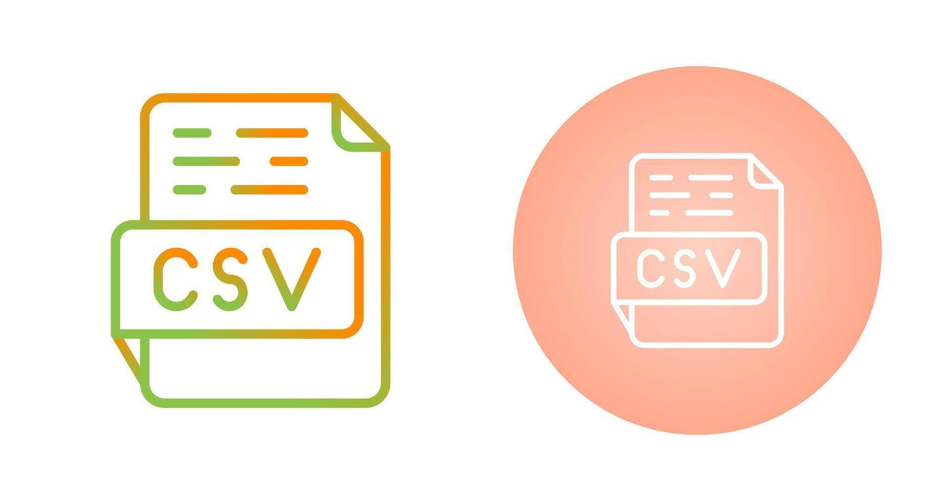 CSV Vector Icon