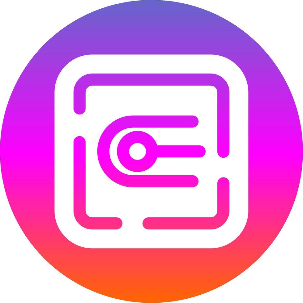 Endpoint Glyph Gradient Circle Icon vector