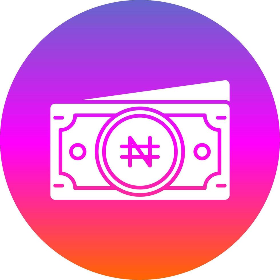 Namecoin Glyph Gradient Circle Icon vector