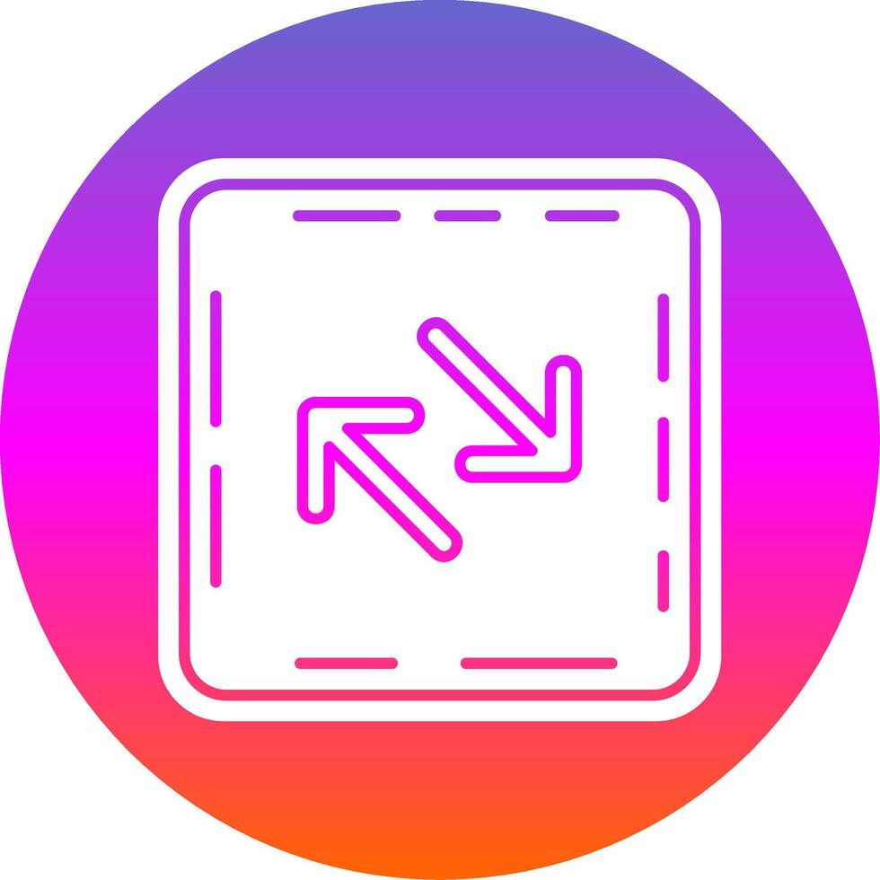Swap Glyph Gradient Circle Icon vector