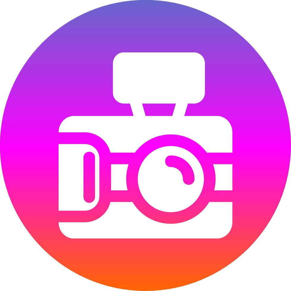 Photo capture Glyph Gradient Circle Icon vector