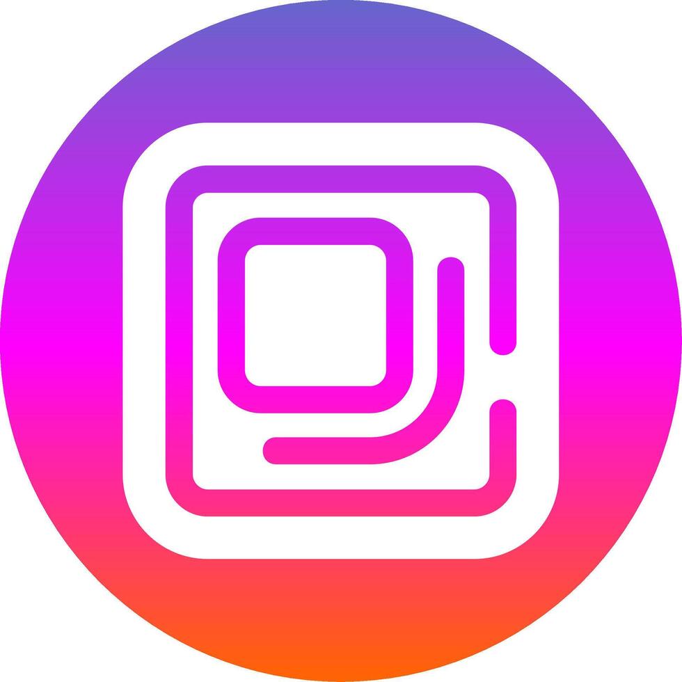 Full screen Glyph Gradient Circle Icon vector