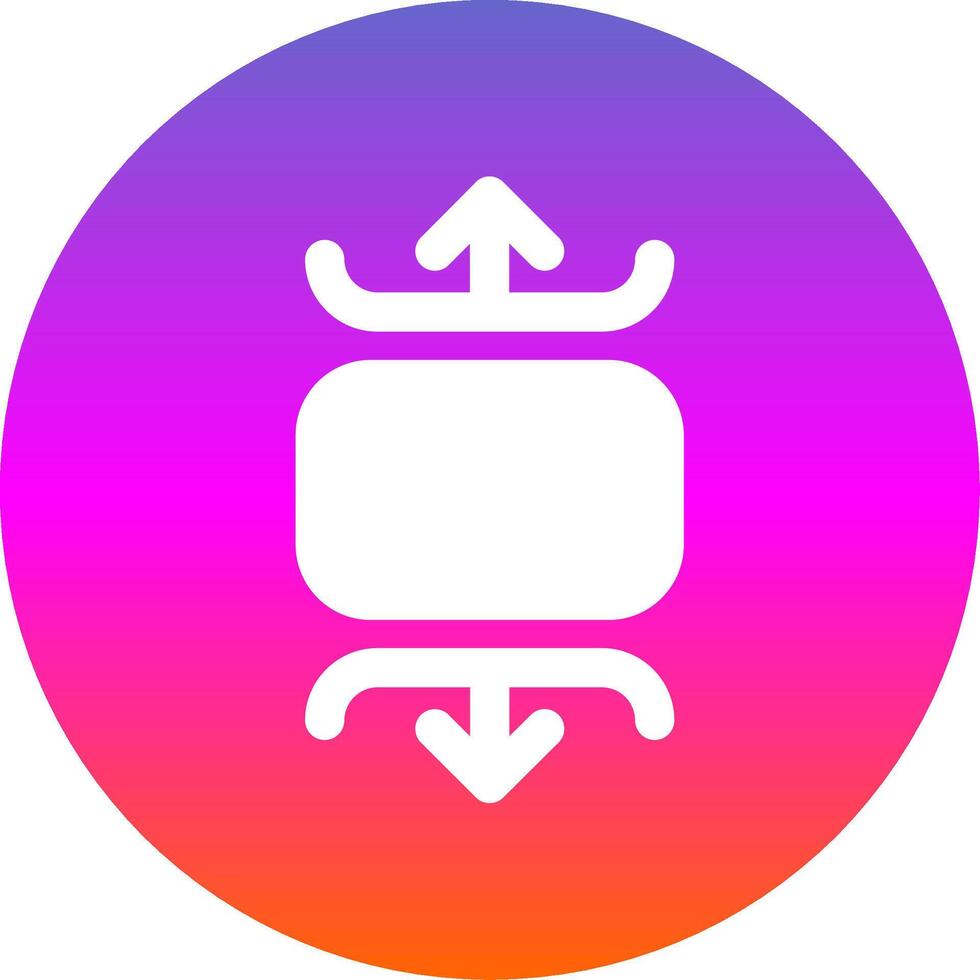 Carousel vertical Glyph Gradient Circle Icon vector