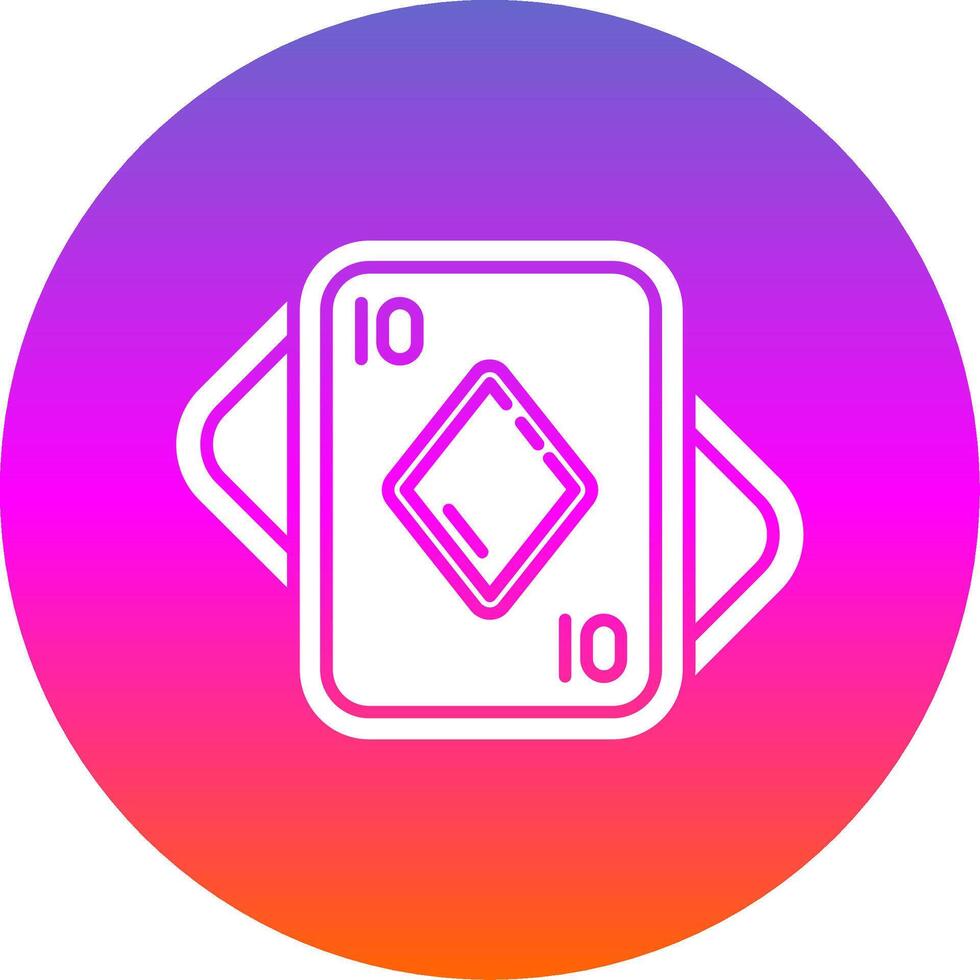 Diamonds Glyph Gradient Circle Icon vector