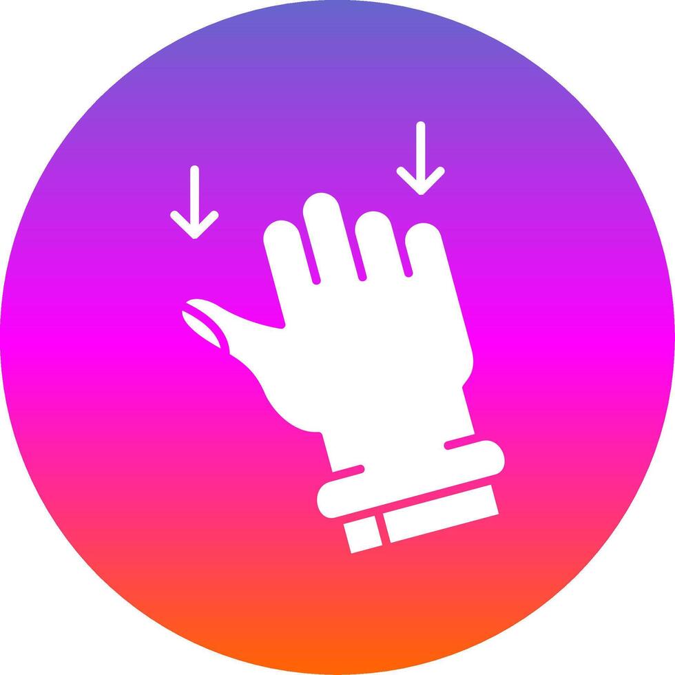 Drag Glyph Gradient Circle Icon vector