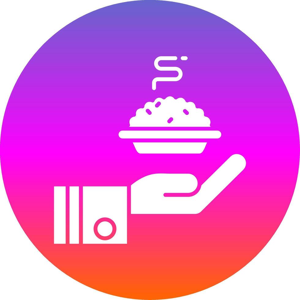 Give Glyph Gradient Circle Icon vector