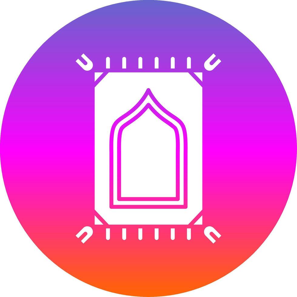 Prayer mate Glyph Gradient Circle Icon vector