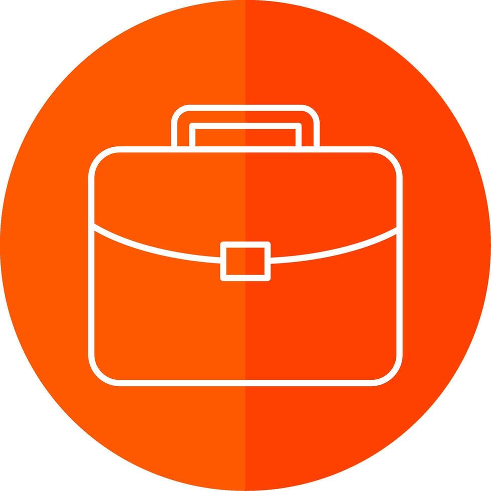 Brief Line Red Circle Icon vector
