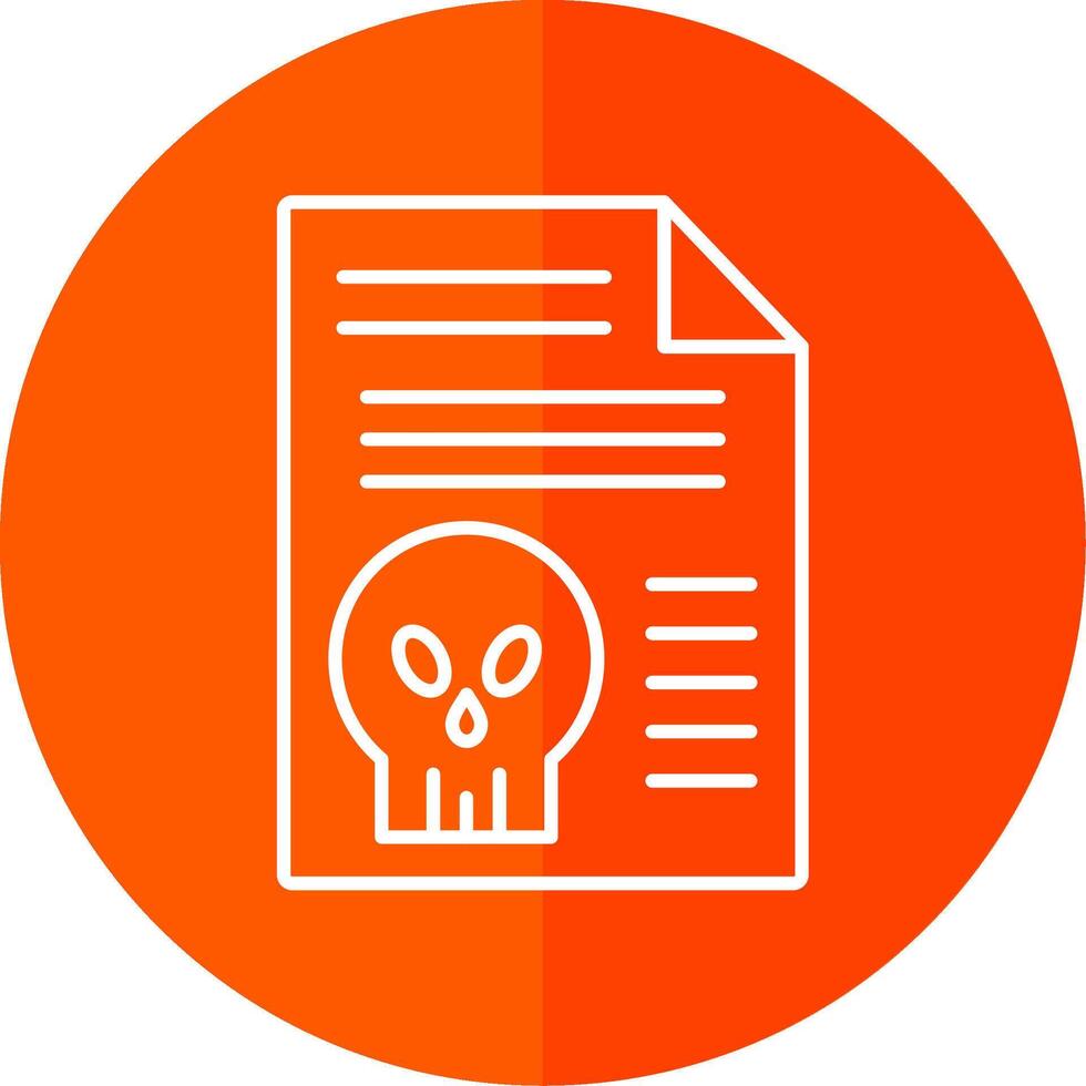Document Line Red Circle Icon vector