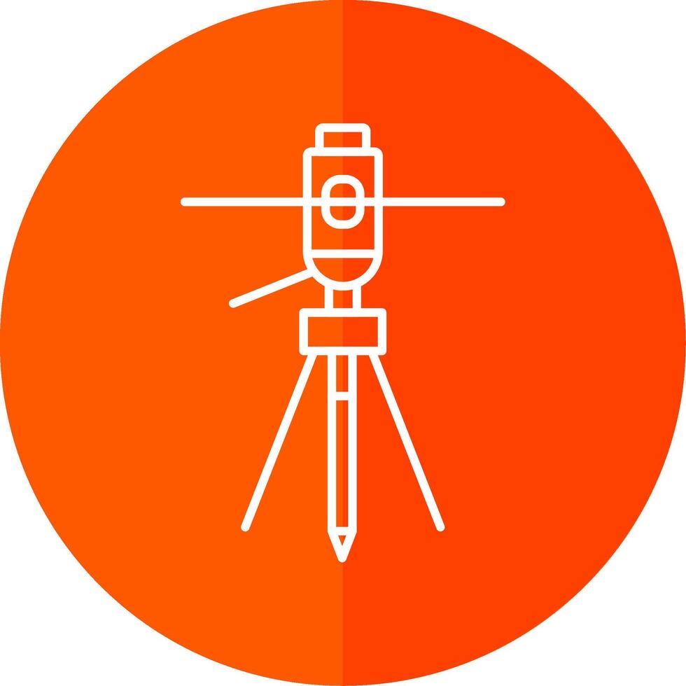 Lasers Line Red Circle Icon vector