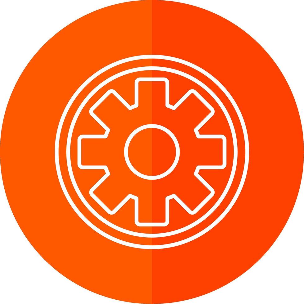 ajuste línea rojo circulo icono vector