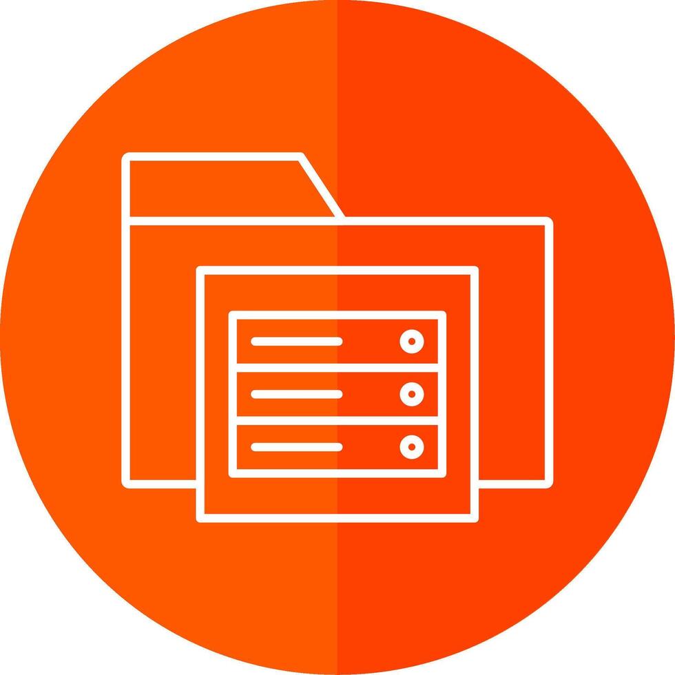 Document Line Red Circle Icon vector