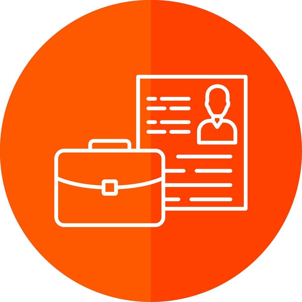 Suitcase Line Red Circle Icon vector
