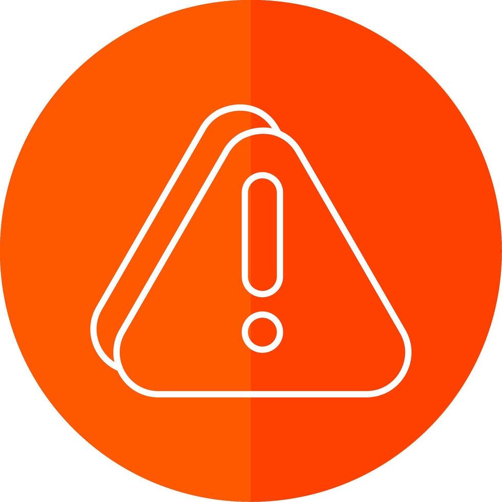 Error Line Red Circle Icon vector