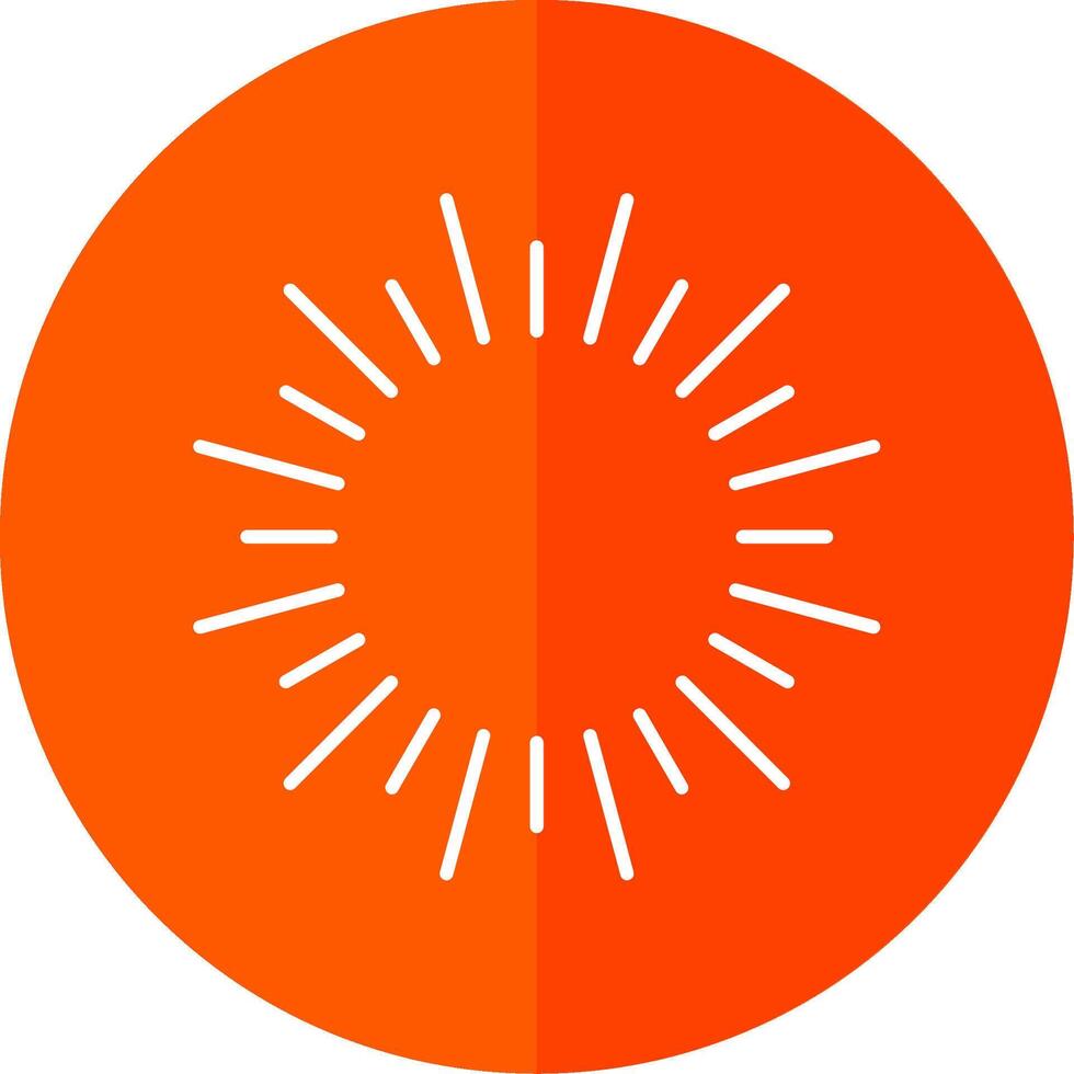 Fireworks Line Red Circle Icon vector