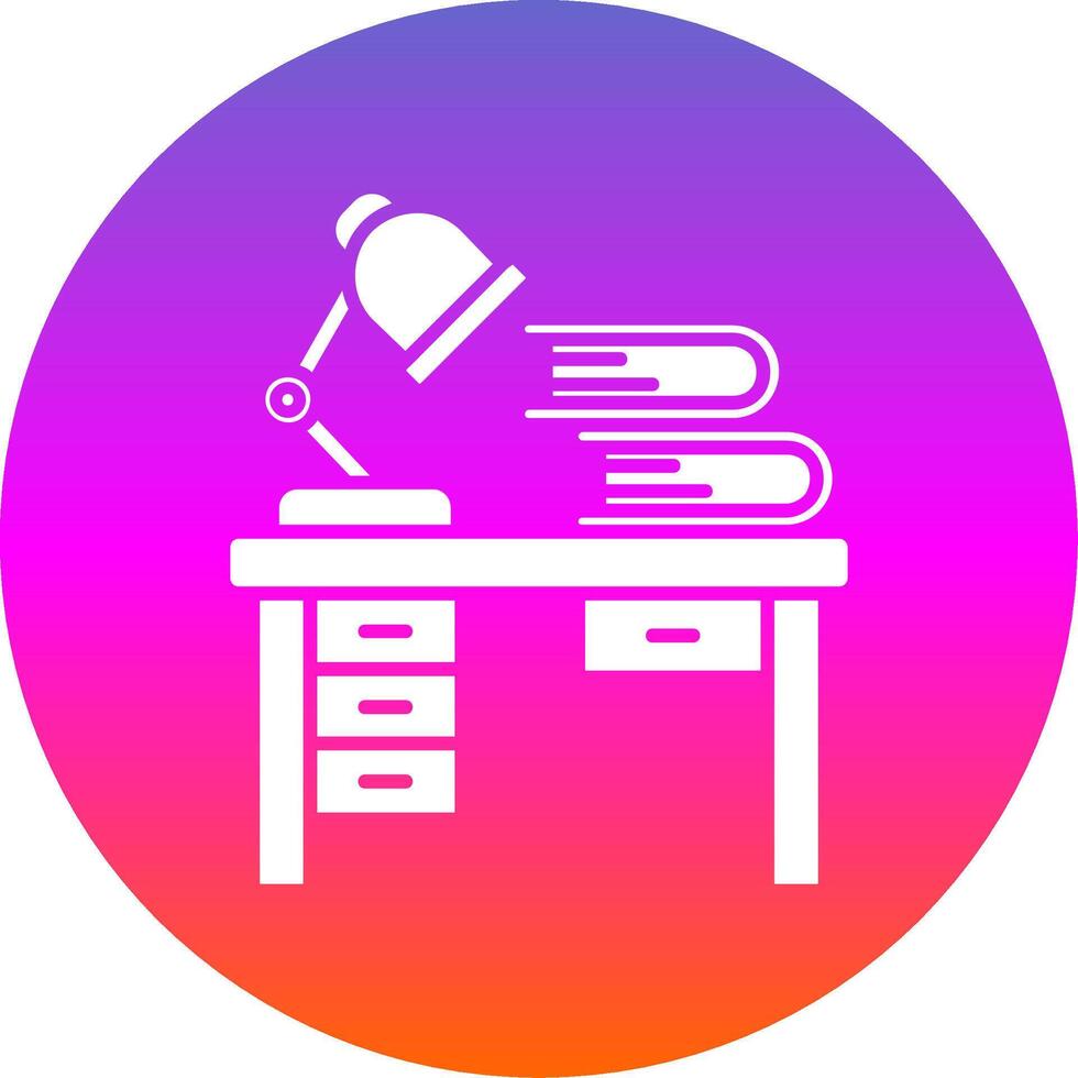 Workspace Glyph Gradient Circle Icon vector